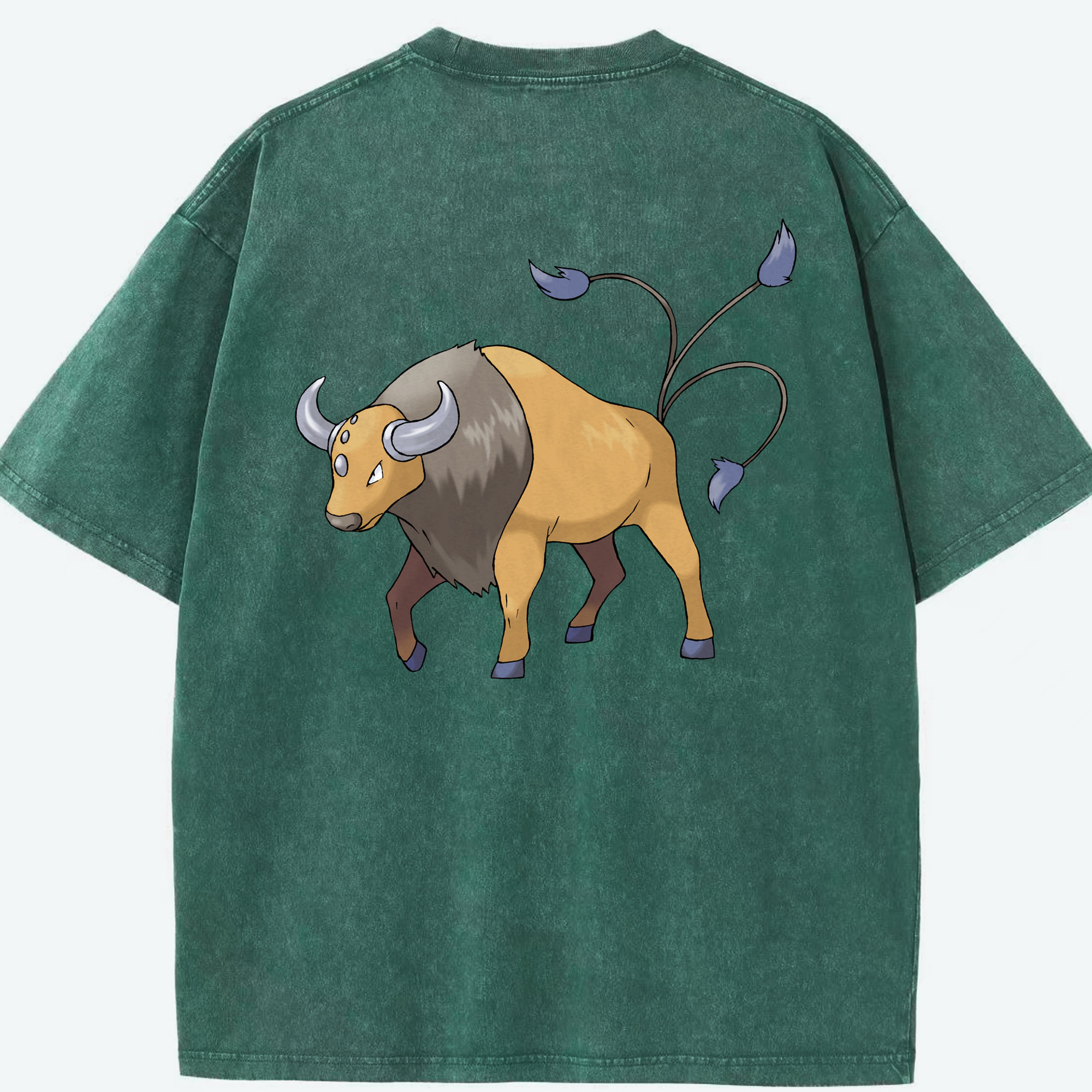 （画像用） ポケットモンスター Pokémon 綿100% ヴィンテージ風 半袖Tシャツ（背面プリント）